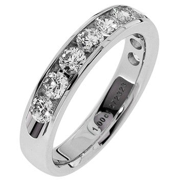 14K WG 3/4CTTW DIAMOND CHANNEL SET BAND