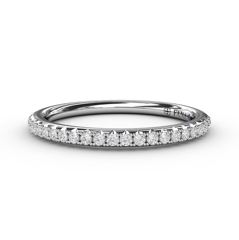 14K WG Diamond Line Wedding Band by Fana Main image