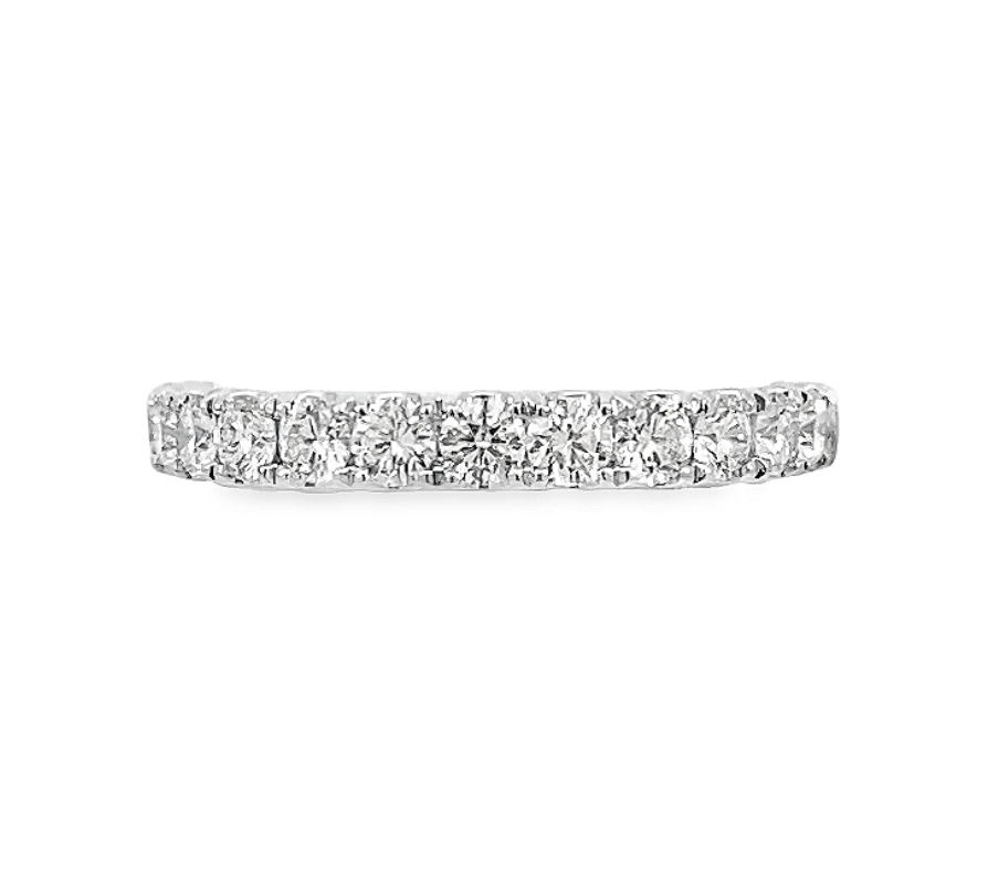14K WG Diamond Straight Line Band by Diamonds Forever of USA Main image