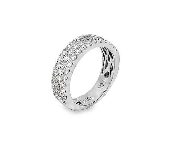 14G WG 3-Row Diamond Anniversary Band