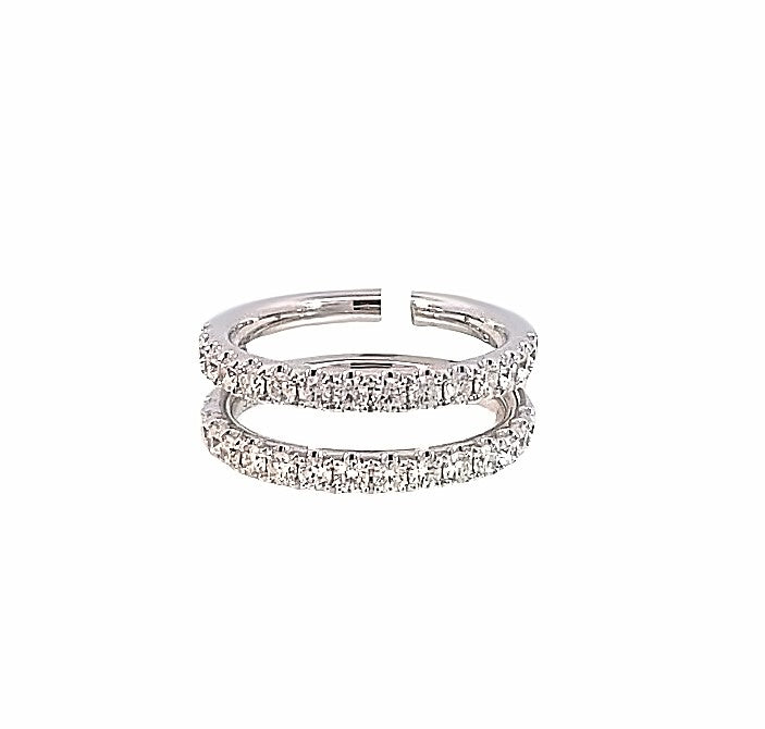 14K WG 1cttw Diamond Ring Guard Band by Diamonds Forever Main image