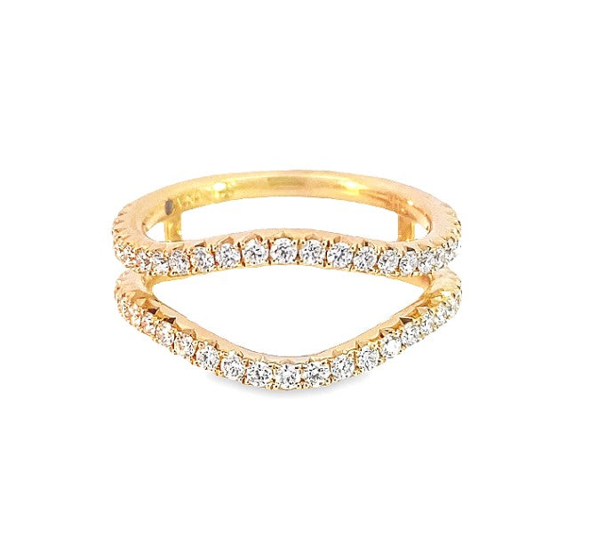 14k YG Contour Diamond Wrap Guard by Fana