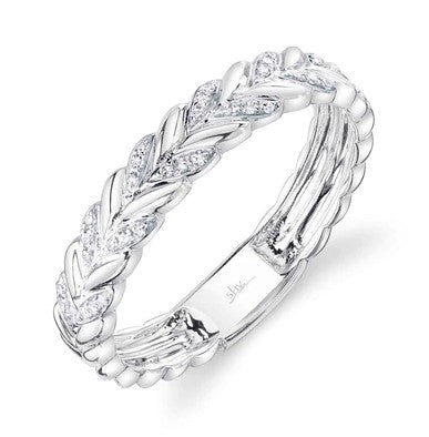 14K WG .09cttw Dia Wreath Band Main image