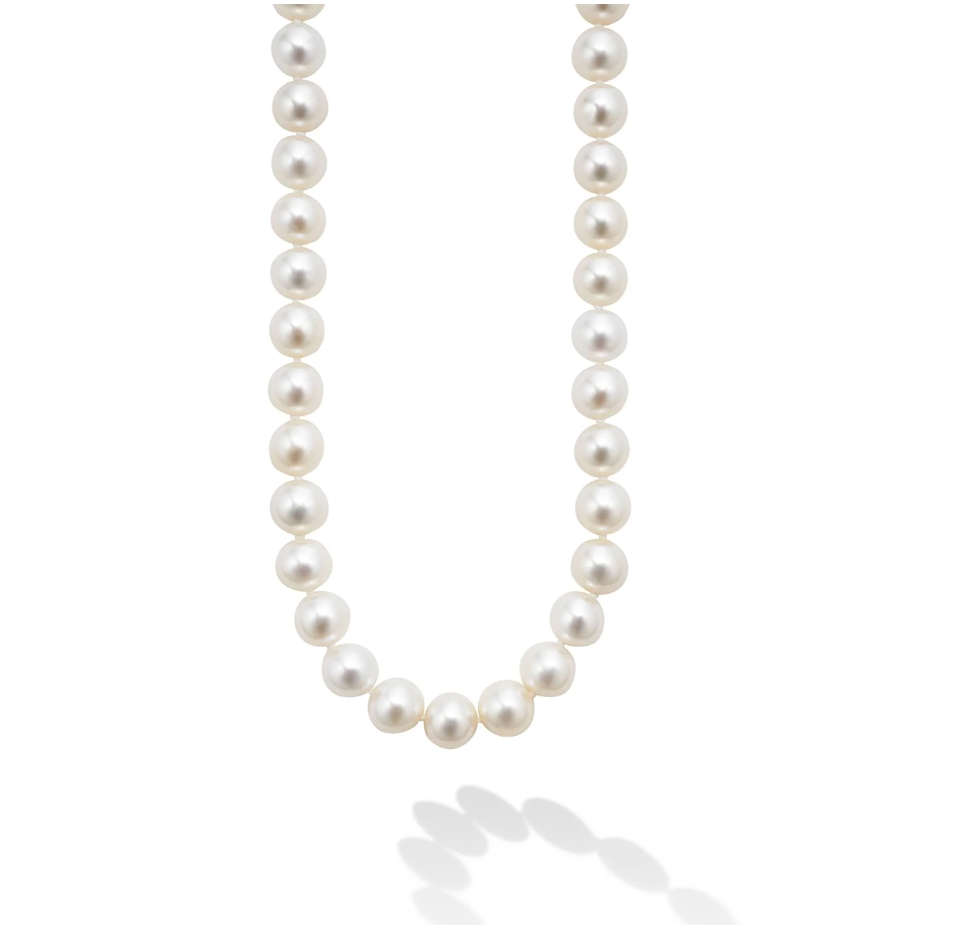 SS & 18K YG Luna 9mm Large Pearl Strand Necklace Main image