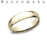 14K YG 6MM LT COMFORT FIT PLAIN BAND BY BENCHMARK Main image