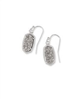 Lee Earrings in Rhodium and Platinum Drusy by Kendra Scott (rhodium plated over brass) Main image