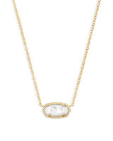 Elisa Necklace in Gold Ivory MOP by Kendra Scott (gold plated over brass)