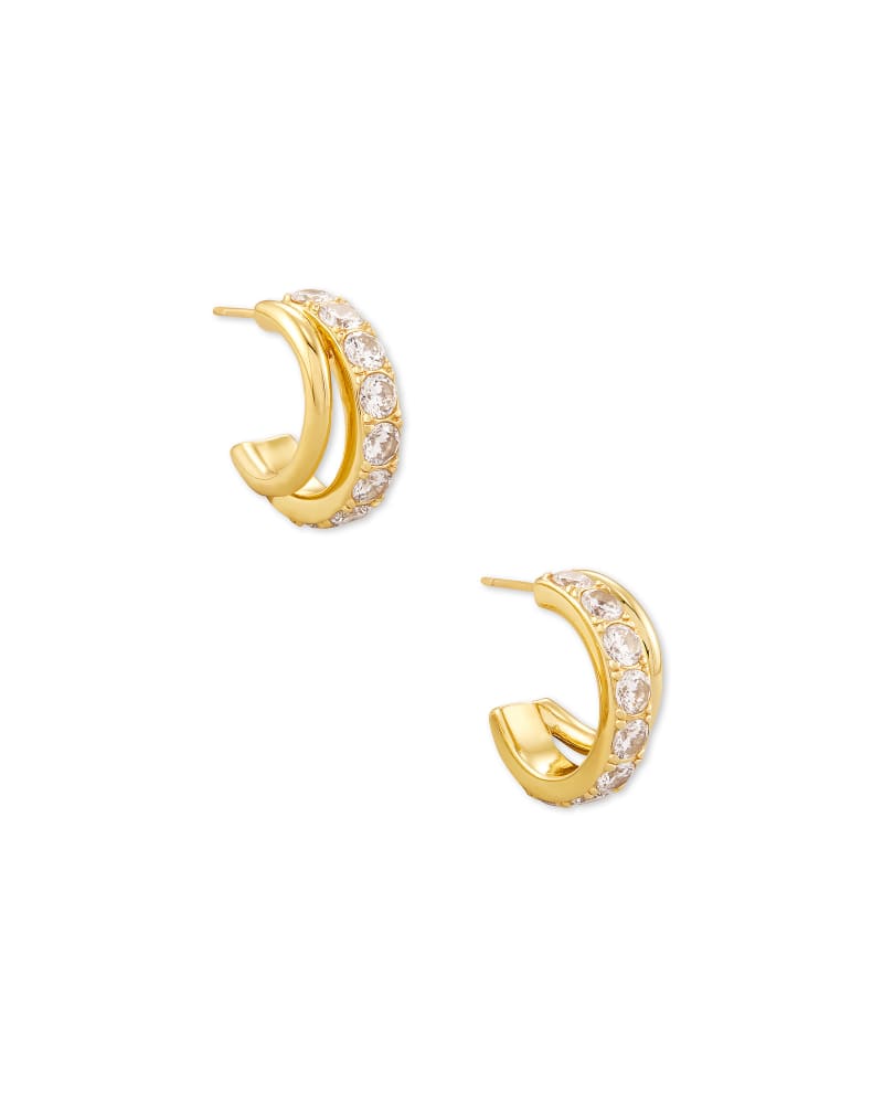 Livy Huggie Earring Gold Metal by Kendra Scott (plated over brass)