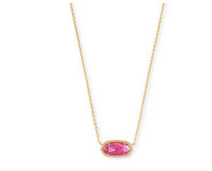 Elisa Short Pendant in Gold Azalea Illusion by Kendra Scott (plated over brass)