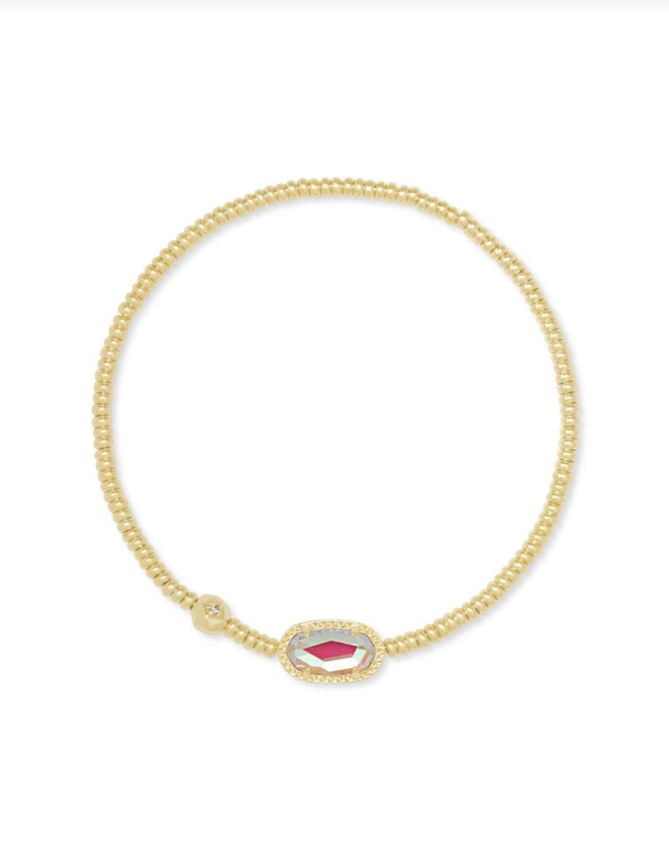 Grayson Gold Plated Stretch Bracelet in Dichroic Glass by Kendra Scott Main image