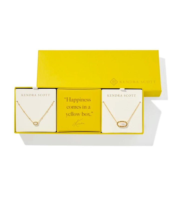 Elisa Gold Plated Gift Set of 2 in Ivory MOP by Kendra Scott