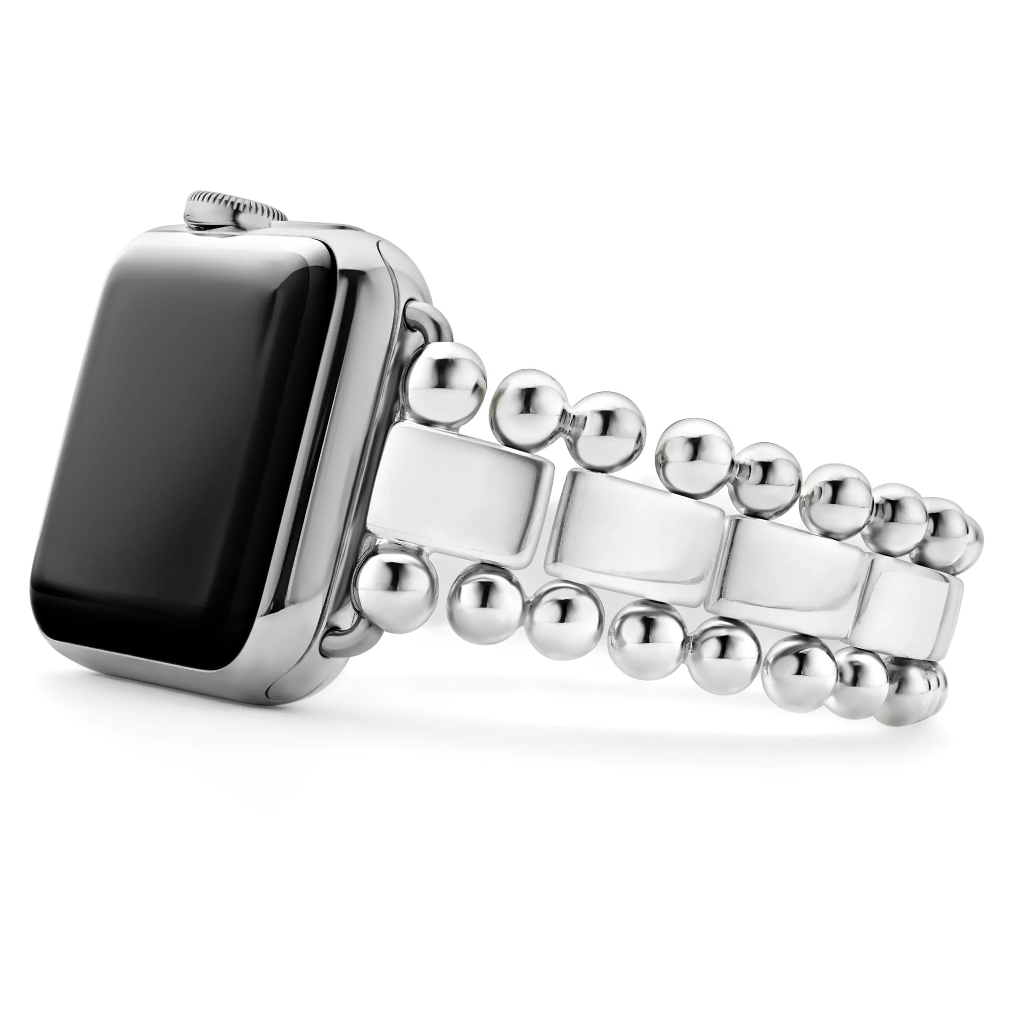 Sterling Silver Smart Caviar 38MM Link Watchband Size 7 by Lagos Main image