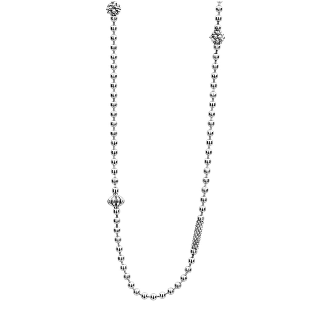 16-18" Adj SS Caviar Icon Elements on 2.5mm Chain by LAGOS
