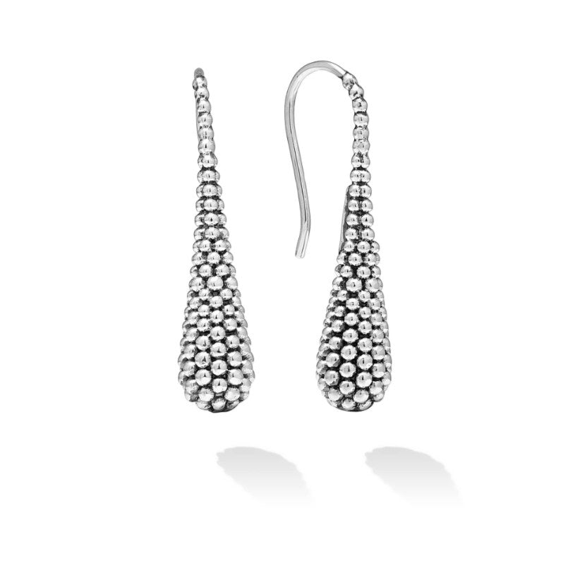 SS Caviar Teardrop Earrings by LAGOS Main image