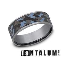 *7.5mm, GTA Thin Edge, TACamo Ctr Gents Band by Benchmark Main image