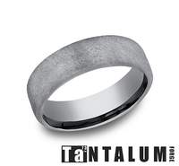 6.5MM GREY TANT SWIRL FINISH GENTS BAND BY BENCHMARK Main image