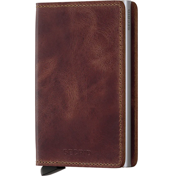 SECRID SLIM WALLET VINTAGE BROWN