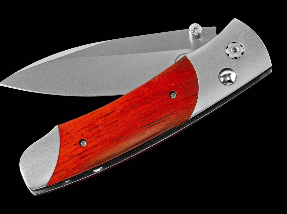 Titanium Pocketknife with S35VN Stainless Blade and Cocobolo Wood by William Henry