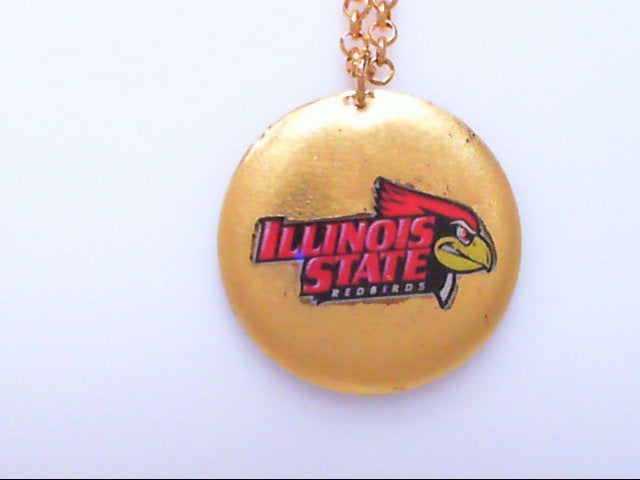 Illinois State Pendant 1.5"/30"-SMall Belcher-Gold-Custom