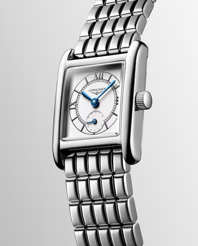 Longines Mini DolceVita Rectangular Watch with Opaline Ivory Dial