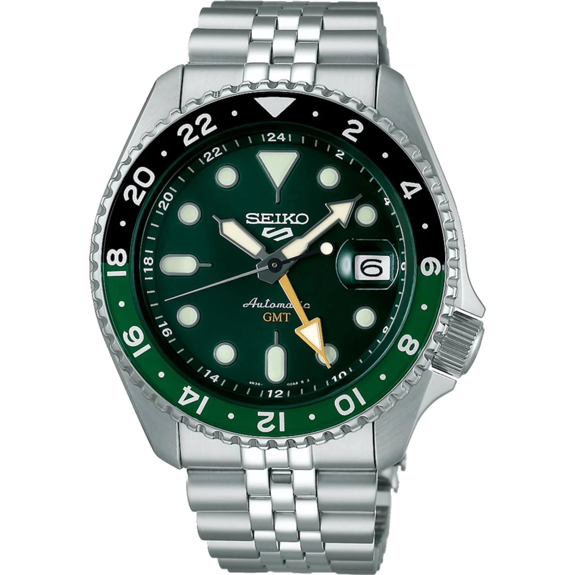 Seiko 5 Sports SS Automatic GMT Green Dial Main image