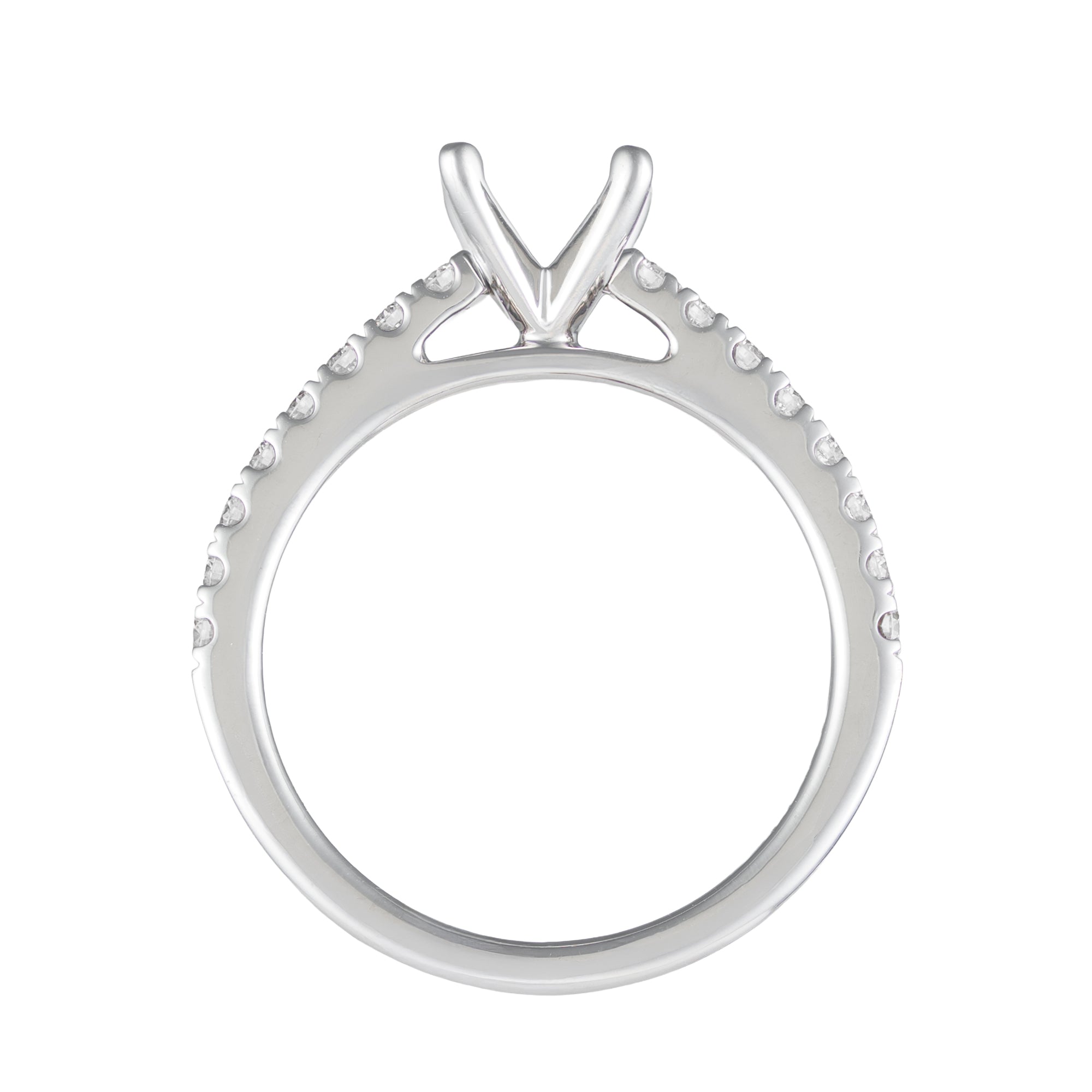 14K WG 1/3cttw Diamond Semi-Mount from Diamonds Forever of U.S.A. Inc Secondary image