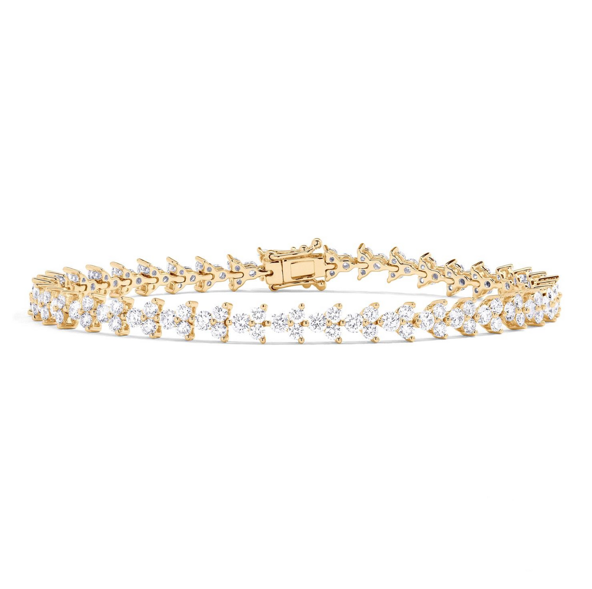 18K Yellow Gold Diamond Duchess Arrow Tennis Bracelet Main image