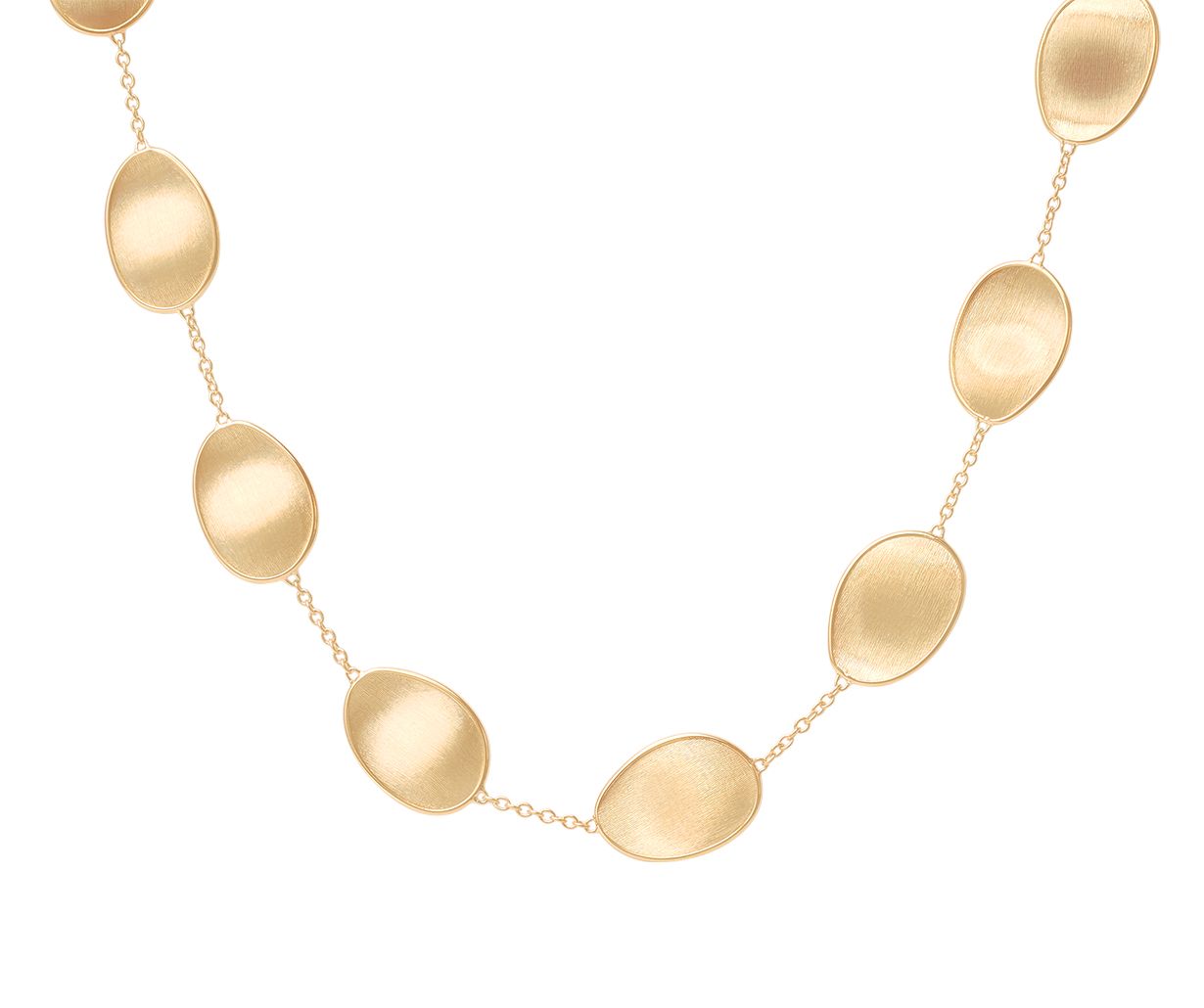 18K YG Lunaria Single Strand Petal Necklace by Marco Bicego