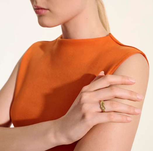 14K Yellow Gold Love Knot Ring by John Hardy