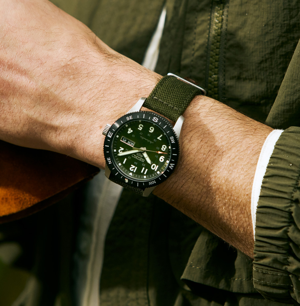 Seiko 5 Sports Field Watch with Green Dial Secondary image