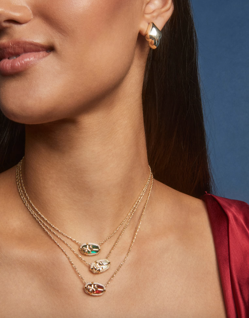 Adeline Gold Plated Stud Earrings by Kendra Scott