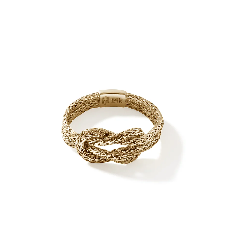 14K Yellow Gold Love Knot Ring by John Hardy