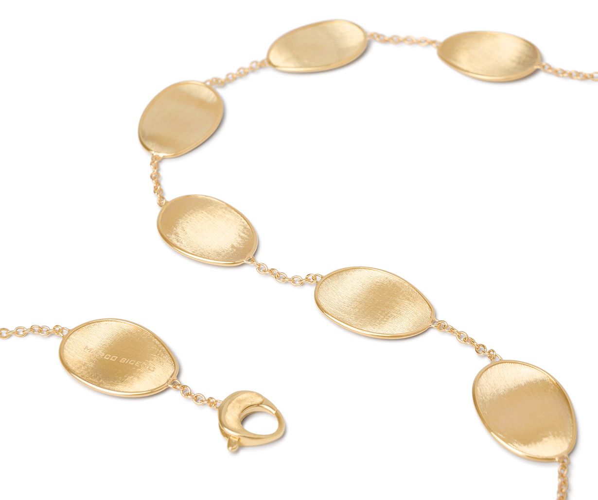 18K YG Lunaria Single Strand Petal Necklace by Marco Bicego