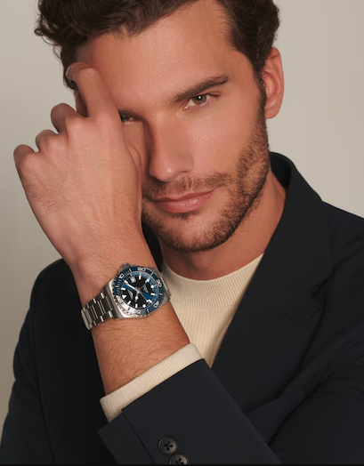 Longines HydroConquest GMT 41mm Watch with Sunray Blue Dial