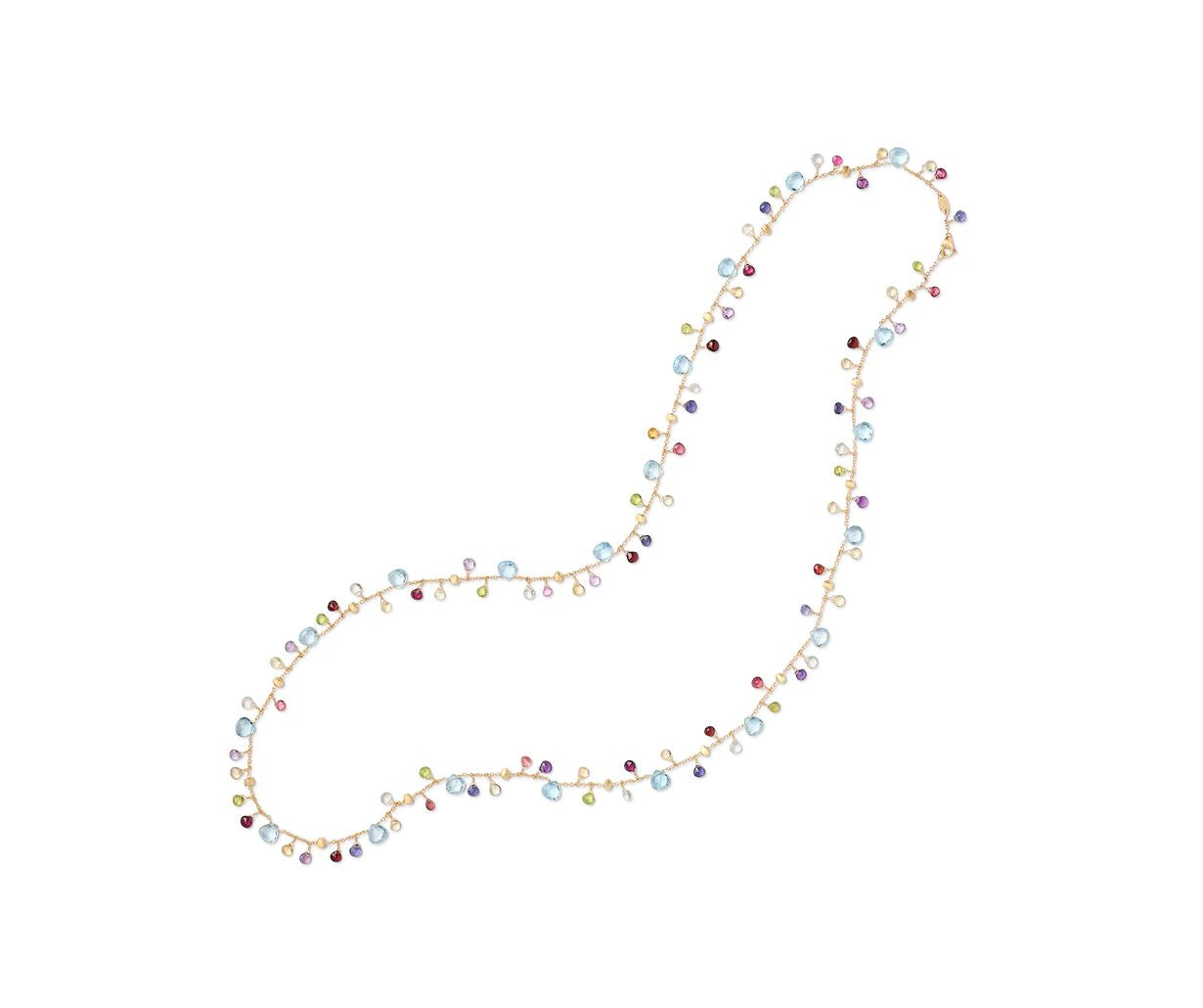 18K YG Paradise Long Semi-Precious Gemstone Necklace by Marco Bicego Main image