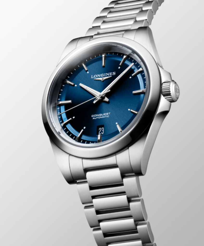 Longines Conquest 38mm Watch with Sunray Blue Dial