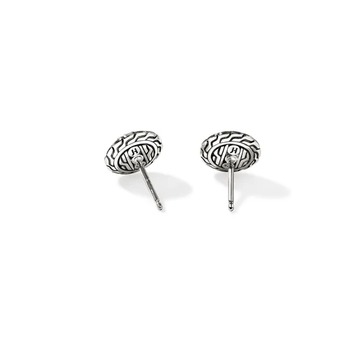 Sterling Silver Essentials Pave Treated Black Sapphire Studs by John Hardy Secondary image