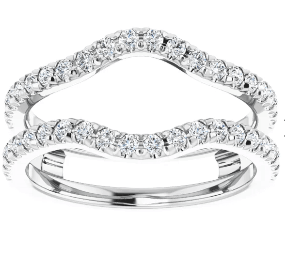 14K WG 4/5cttw Curved Insert Diamond Band by Diamonds Forever Main image