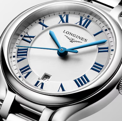 Longines PrimaLuna 30mm Watch with Sunray Silver Dial