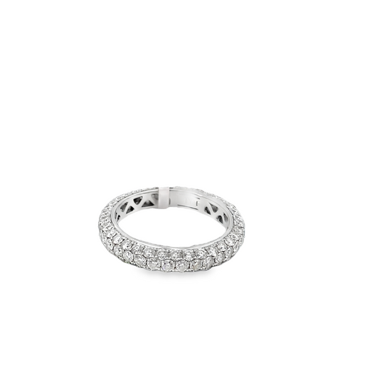14K WG 2cttw Round Diamond Eternity Band