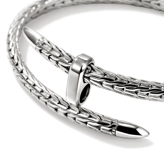 Sterling Silver Spear Flex 5.5mm Bangle by John Hardy