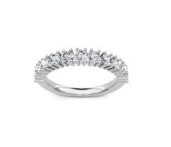 14K WG 1cttw Round Diamond Shared Prong Band Main image