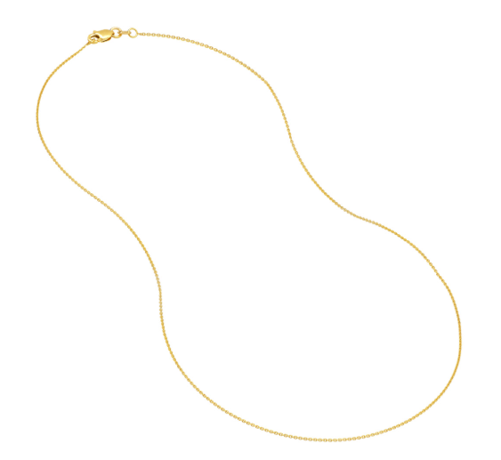 18" 14k Yg 0.80mm Open DC Cable Chain Main image