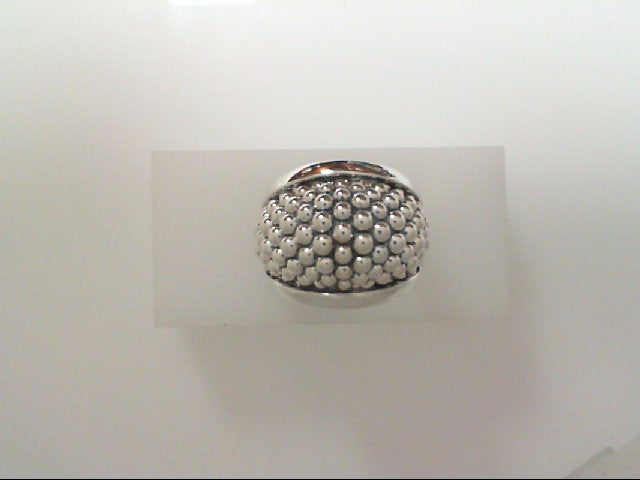 SS Signature Caviar Domed Band Ring by LAGOS Size 7 Secondary image