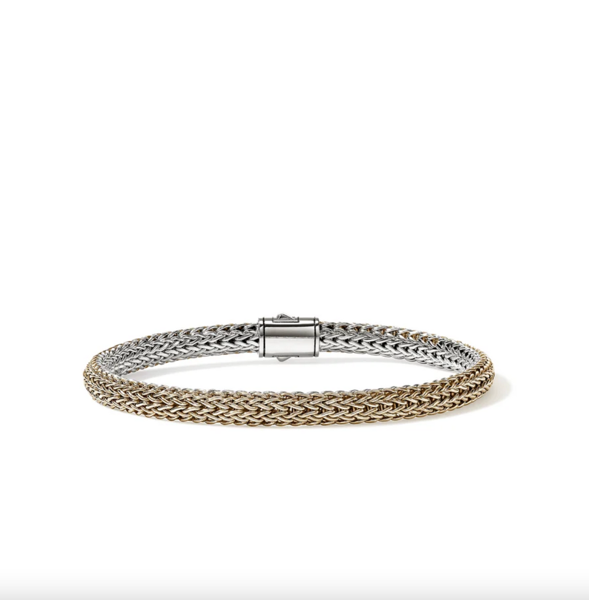 Sterling Silver & 14K Yellow Gold Icon 5mm Reversible Bracelet by John Hardy