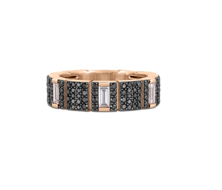 18K Rose Gold Obelisco Diamond & Rose Gold Band by Roberto Coin Main image