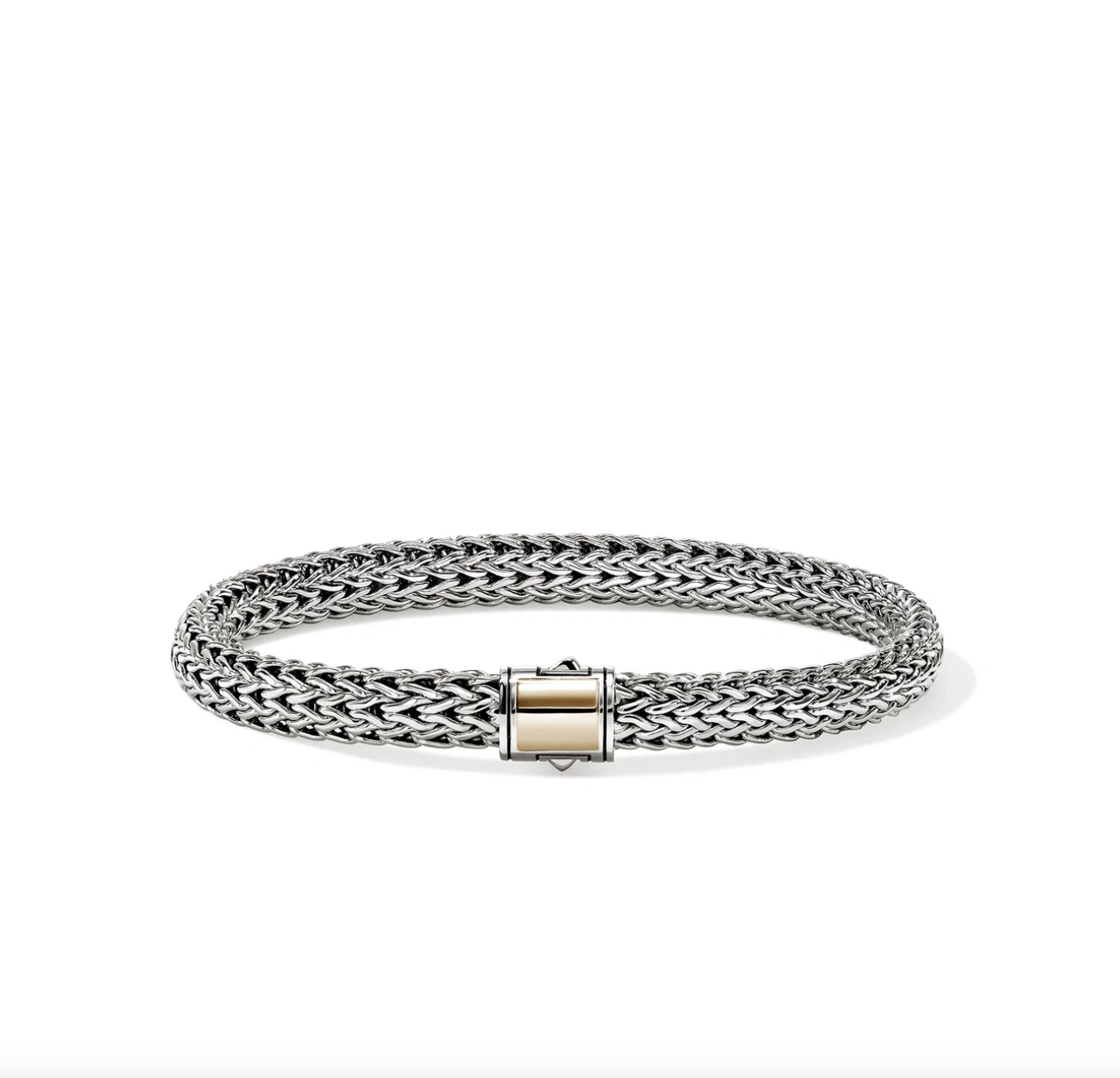 Sterling Silver & 14K Icon 6.5mm Bracelet with Gold Clasp by John Hardy Main image