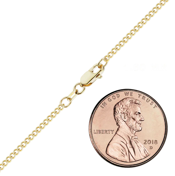 14K Gold Filled 3mm Curb Chain, 20" Main image
