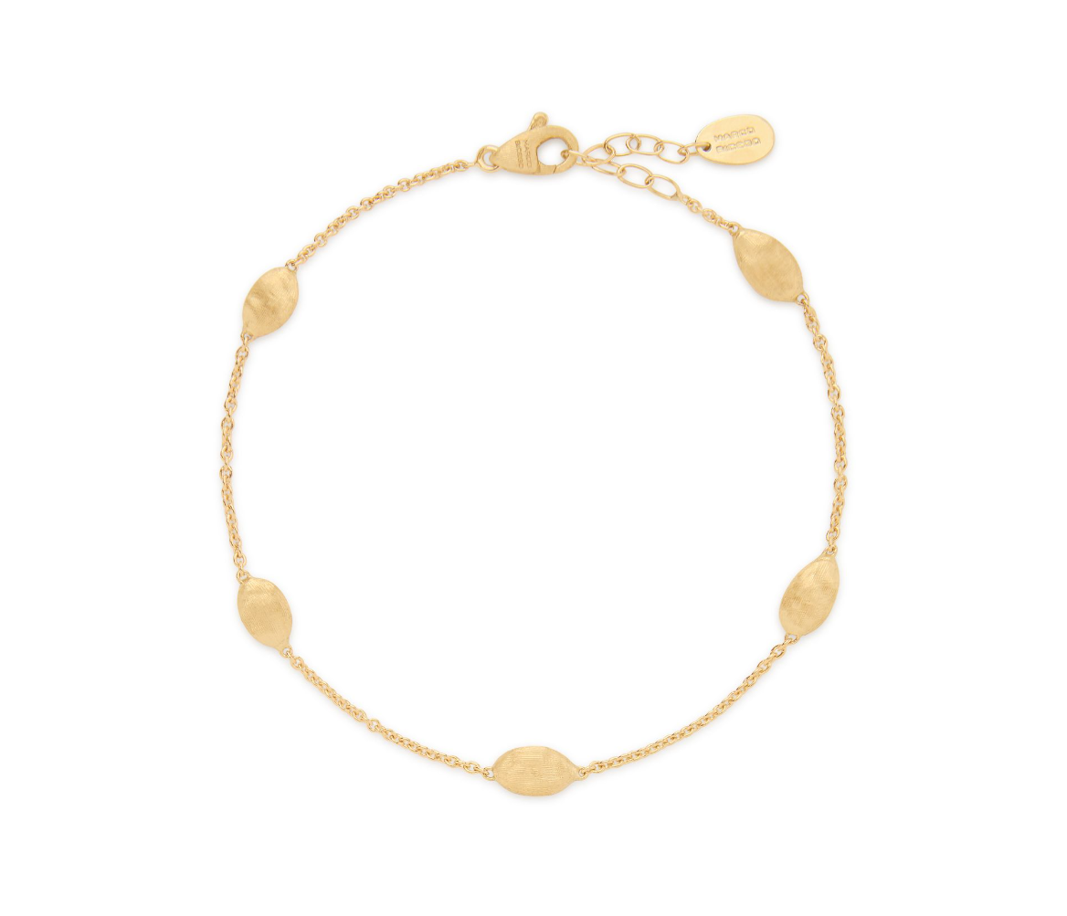 18K YG Siviglia Small Bean Bracelet by Marco Bicego