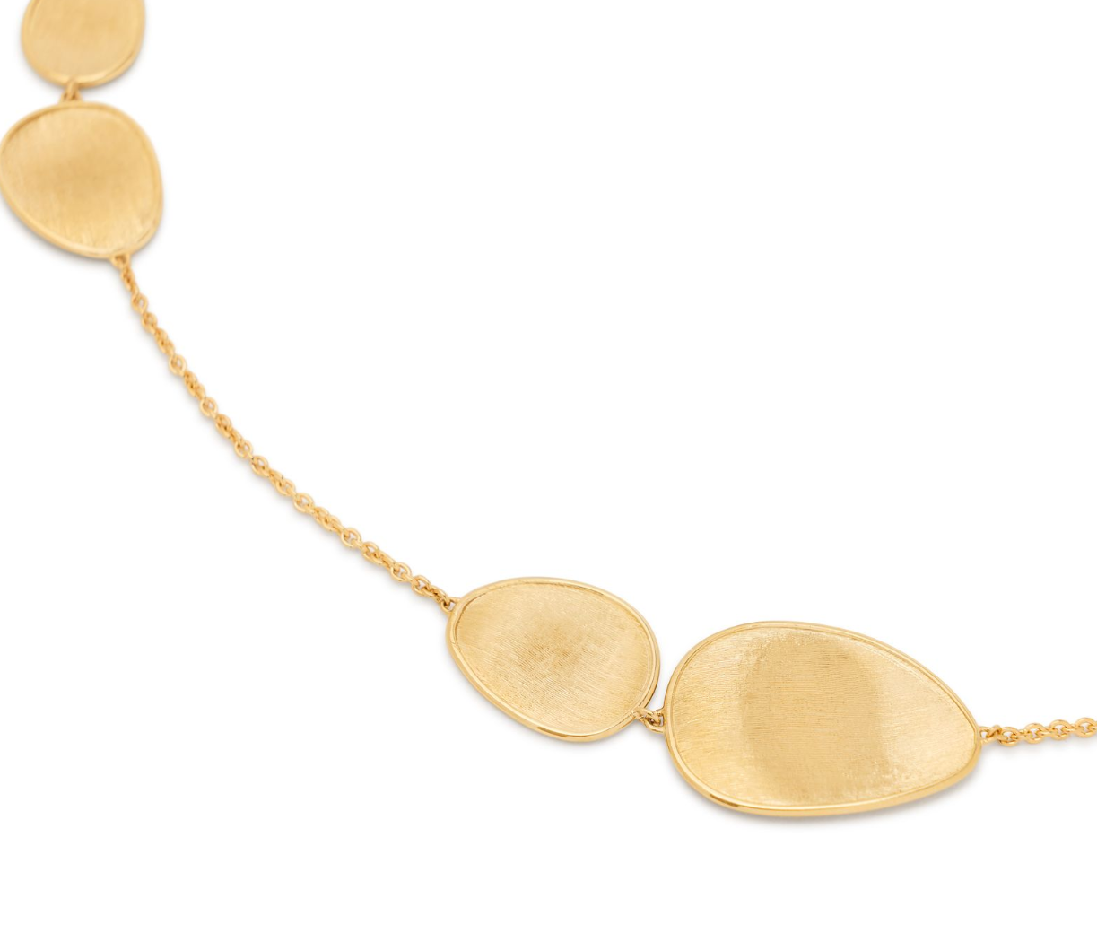 18K YG Lunaria Small Petal Station Necklace by Marco Bicego Main image